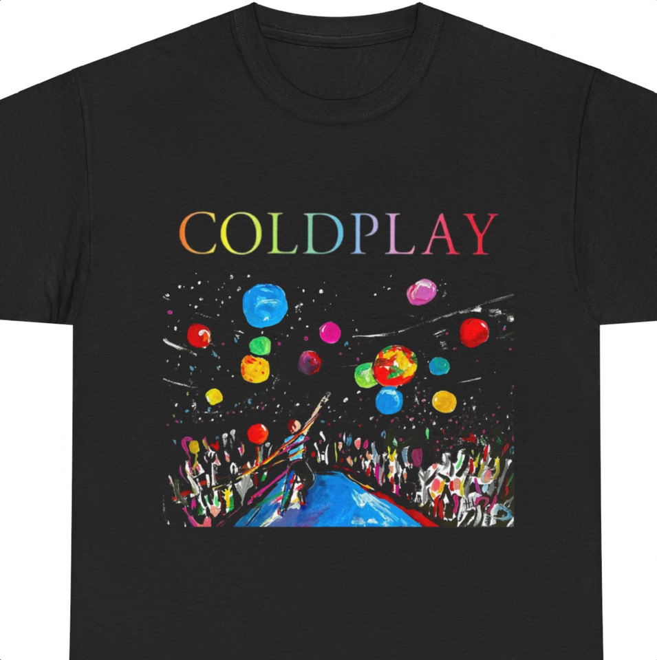 Coldplay World Tour Fan T-Shirt/Tee/Top with a unique design. Unisex | eBay
