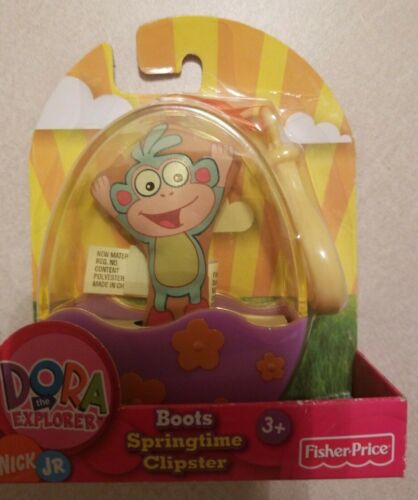 2005 Dora the Explorer Boots Springtime Clipster Boots Plush New FREE SHIP - Picture 1 of 4