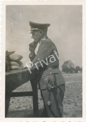Foto WK II Heeres Unteroffiziers Vorschule Besuch des Generals K1.48