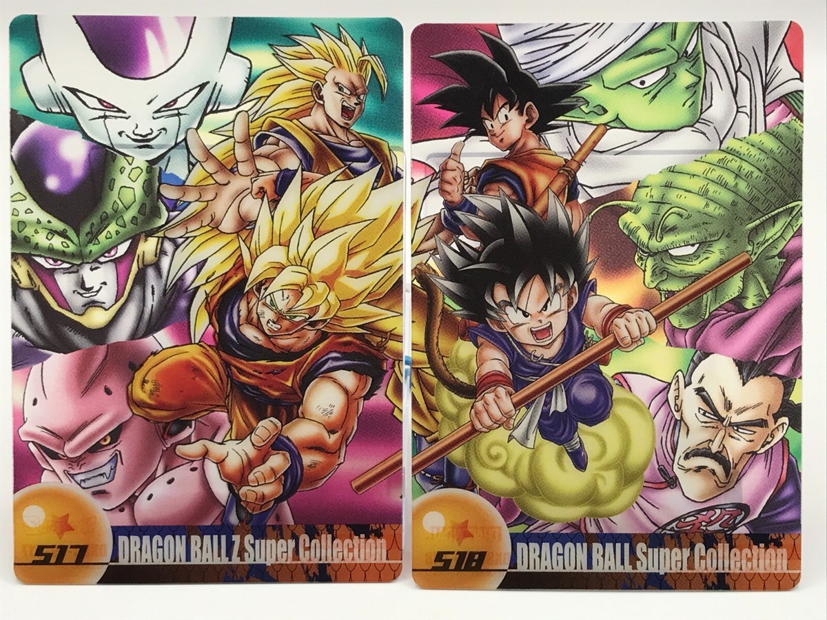 Goku Dragon Ball Z Dramatic Panorama Card set of 2 Morinaga