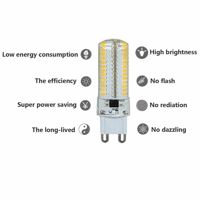 10X G9 10W LED Birne Capsule Leuchtmittel Warmweiß Stiftsockel Halogenlampe 220V - Bild 3 von 4