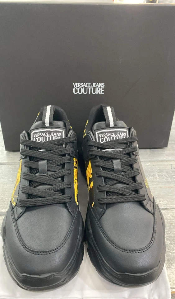 Versace Jeans Couture Chaussure Man Noir Taille Ue 40 VJU7 (Semelle Intérieure - Photo 4/4