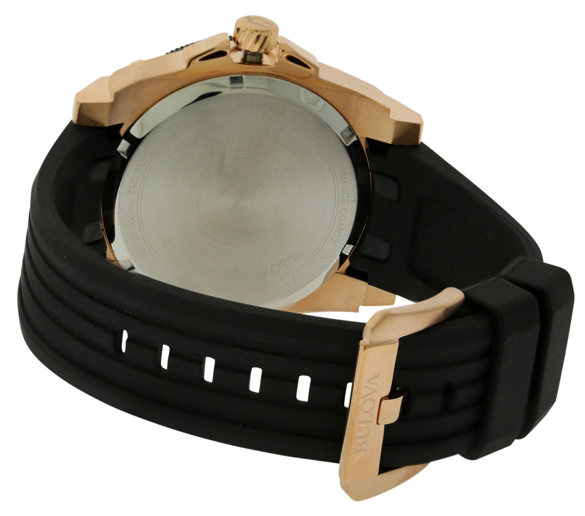 Bulova Icon Collection Quartz Men's Black Silicon Calendar Bulova Icon Collection Quartz Men's Black Silicon Calendar