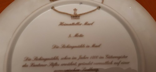 Wandteller von AK Kaiser "Heimatteller Marl 5.Motiv "Sickingmühle in Marl" - Foto 6 di 6