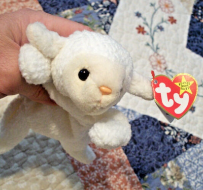TY Beanie Baby FLEECE the Lamb Born On March 21, 1996 PVC 12/31