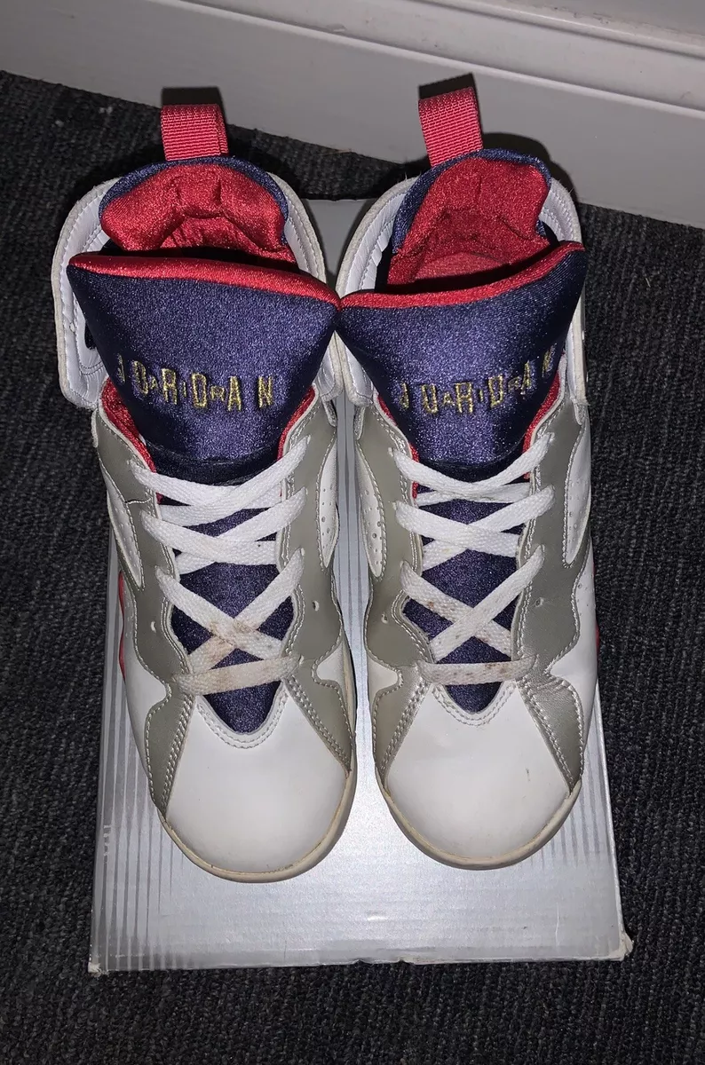 Nike Air Jordan Retro 7 VII Olympic 2004 GS Youth 5.5 Wmns 7 304774 171