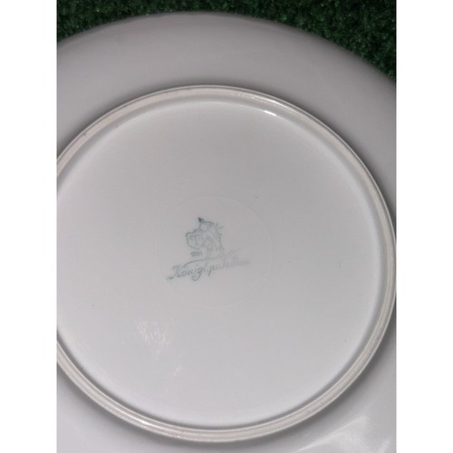 Royal Tettau Floral Blue And Silver Plate 8” Plates Set Of 4 - Picture 7 of 7