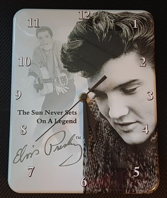 Elvis Presley schöne Wanduhr / Uhr - The Sun Never Sets On A Legend