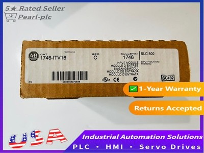 New Sealed AB 1746-ITV16 SER C SLC 16 POINT DIGITAL INPUT MODULE In Stock