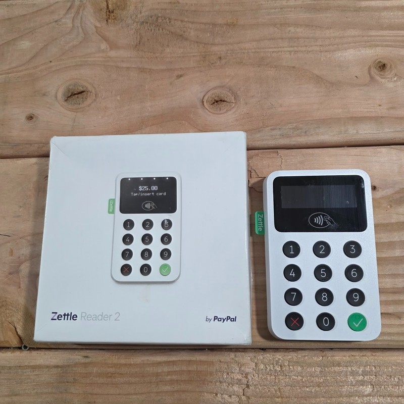 PayPal Zettle Reader 2 Card Reader POS Contactless Chip PIN w Box White Untested