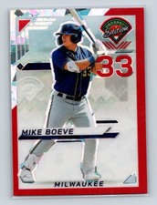 2025 Panini Prospect Edition Mike Boeve #7 Red Ice Prizm