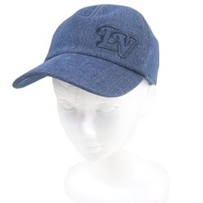 Louis Vuitton Lv Logo Embroidery Baseball Cap Men Blue One Size