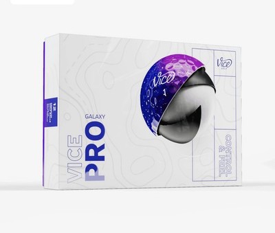Vice Golf Pro Golf Balls Limited Edition - Galaxy Pro NEW Dozen Golf Balls