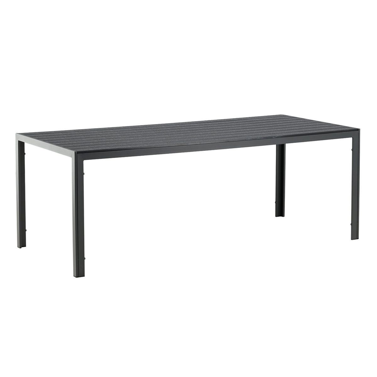 Table de jardin Break 205cm noir idéale pour vos repas d'été