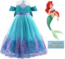 Girls Mermaid Costume Princess The Little Mermaid Ariel Mermaid Dress Up 110cm**