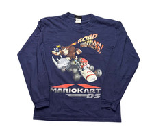 Vintage 2006 Nintendo Mario Kart DS Long Sleeve Shirt Donkey Kong Youth L
