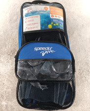 Speedo Dive Snorkel Set Fins, Mask and Snorkel Adult L/XL