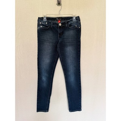 Y2K Eighty Eight Perfect Jeans Womens 7 Dark Wash Skinny Low Rise Denim Blue