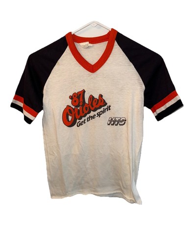 Vintage Heim Team Sport Baltimore Orioles Baseball '87 T-Shirt Jugend Größe