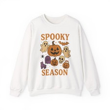 Spooky Season Crewneck Sweatshirt  Halloween, Pumpkin, Ghost, Fall Fashion