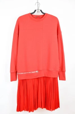 Alexander McQueen Rojo Drapeado Sudadera Vestido Diseñador de Lujo Italia - T... - Imagen 1 de 4