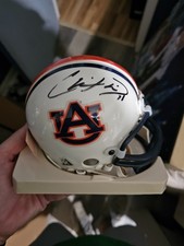 Chris Davis #11 Auburn Tigers Autographed Mini Football Helmet Kick 6