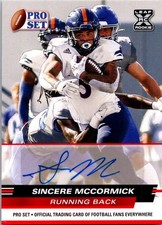 2022 Pro Set Draft #PSA-SM2 Sincere McCormick Autographs Red