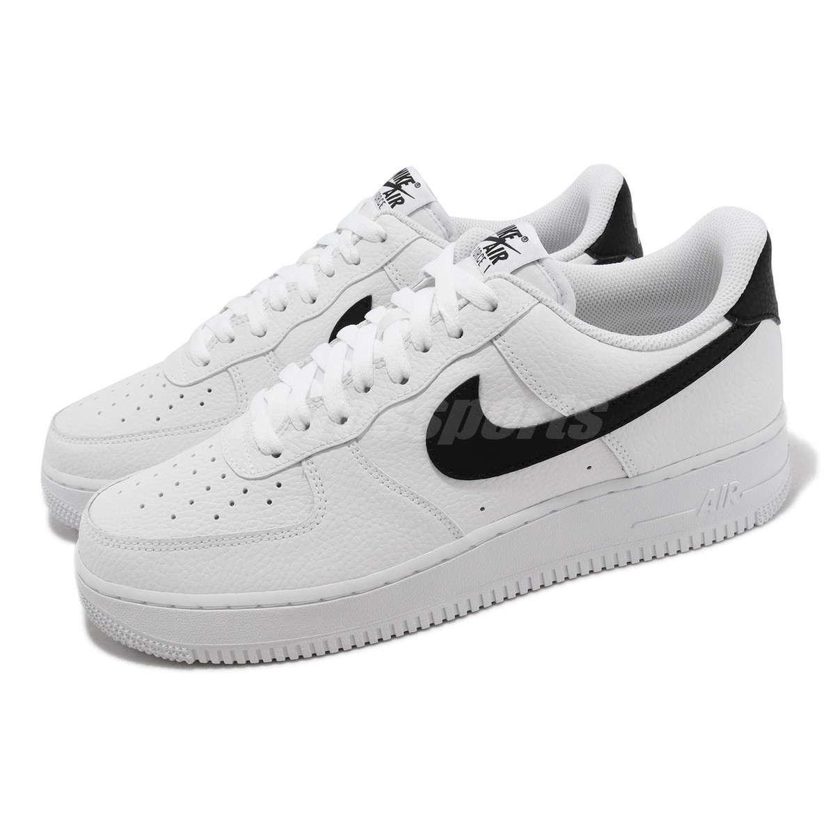 Nike Air Force 1 07 White Black Men Unisex Casual Shoes Sneakers