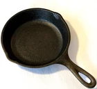 VINTAGE LODGE CAST IRON SKILLET FRYING PAN 6-1/2" MADE IN USA 3SK SEASONED ROUND