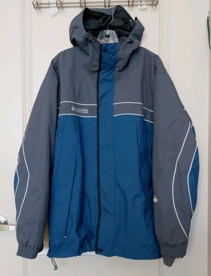 Columbia Men's Interchange Heavy Coat, Bright Blue/Gray, Sz L