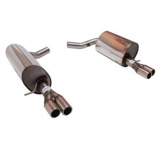 FOX Edelstahl Sportendschalldämpfer rechts lionks je 2x60mm für Jaguar S-Type R