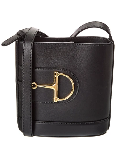 Gucci 73 Small Leather Bucket Bag Women's Black