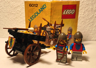 Lego 6012 Belagerungswagen Siege Cart + Anleitung, 1986, 100% complete, Vintage