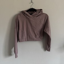 Alphalete Identity Cropped Pro Hoodie Sweatshirt Cropped Antler Rose Size small
