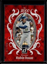 2023 Panini Donruss Robin Yount Mr. 3000 Red #/149 Brewers