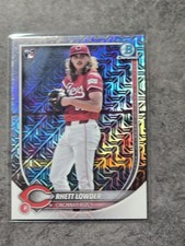 2025 Bowman Chrome Mega Box Mojo Refractor Rhett Lowder RC Cincinatti Reds