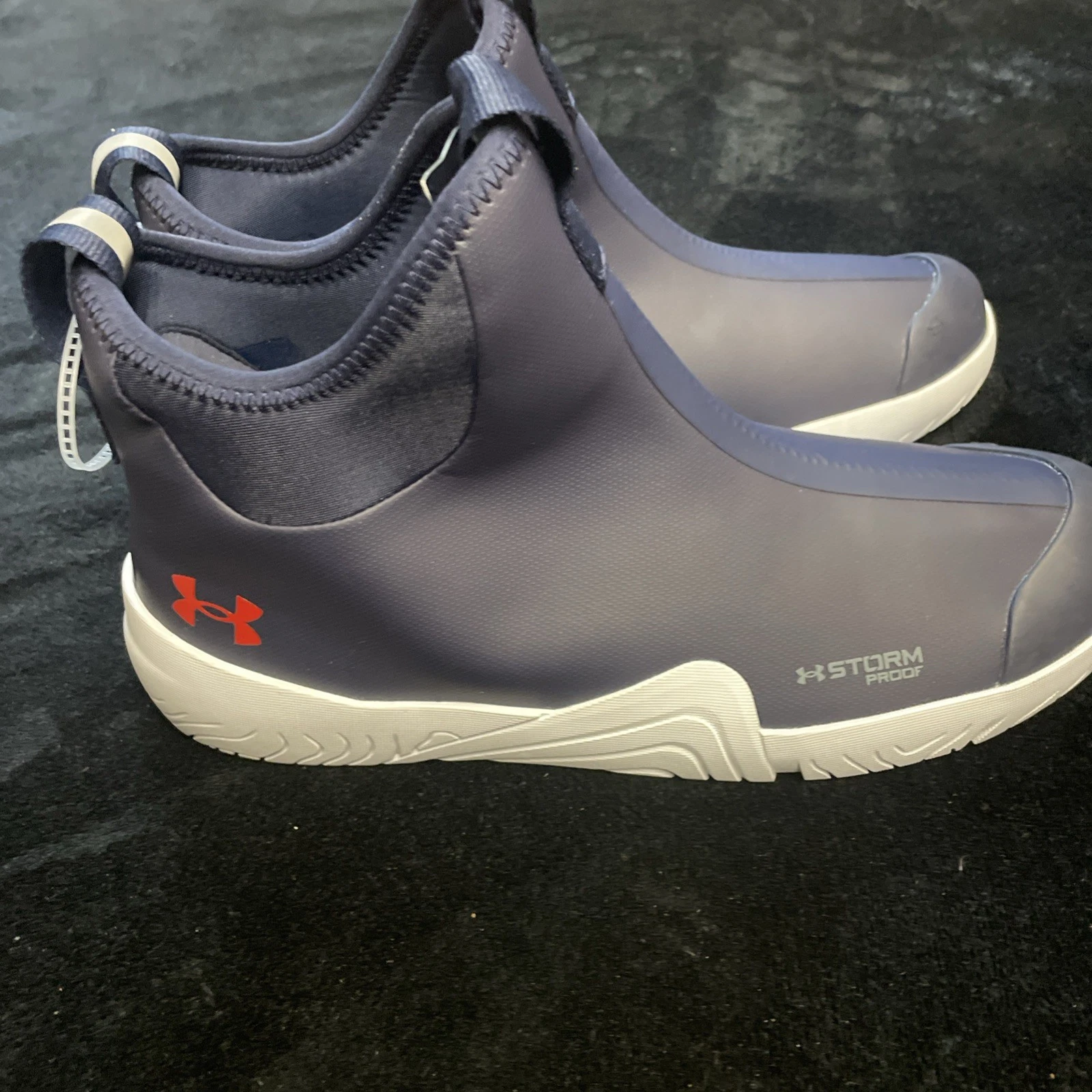 Under Armour Charged Shoreman Deck Boots Mens Shoes Size-10 Midnight Navy