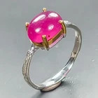 Jewellery ring Ruby Ring 925 Sterling Silver Size 7.75 /R466769
