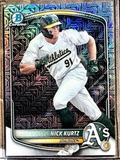 2025 Bowman - Nick Kurtz Chrome Prospects Mojo Refractor Athletics sapphire SSP