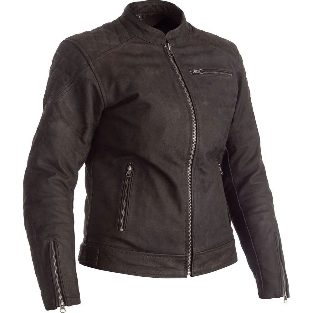 RST Ripley Ce Ladies Motorbike Motorcycle Leather Jacket Brown, photo 1 of 5