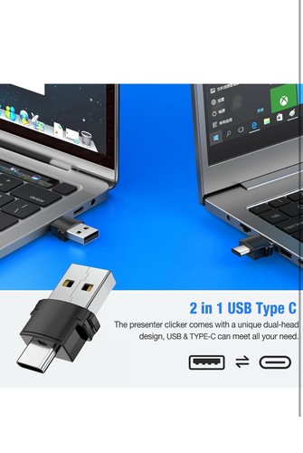 Power point Presentation Remote Control Wireless USB PPT Presenter Laser Pointer - Afbeelding 3 van 6