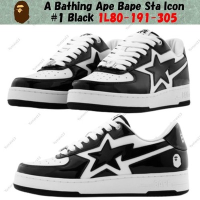 A Bathing Ape Bape Sta Icon #1 schwarz 1L80-191-305 Herrengröße