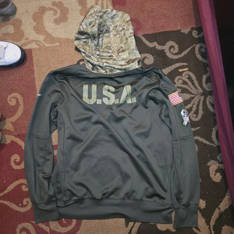 Baltimore Ravens Nike "Salute to Service" Dri-FIT Hoodie (Size L) - Image 2 of 4