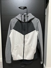 MENS S SMALL NIKE TECH FLEECE WINDRUNNER HOODIE JACKET GRAY BLACK 885904 032