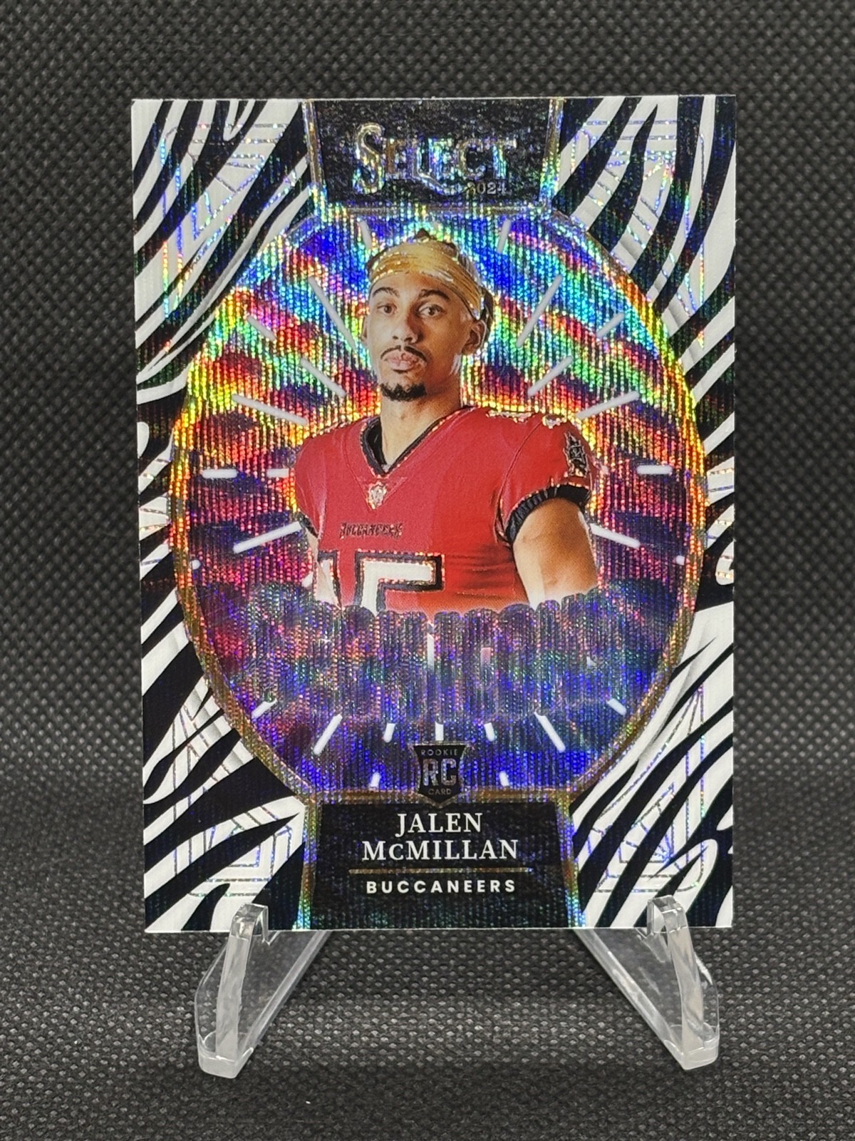 Jalen McMillan Panini Select Neon Icons #22 Zebra