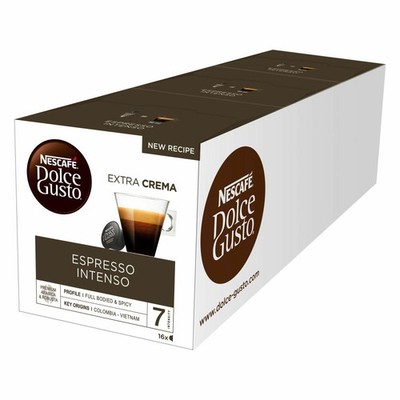Nescafé DOLCE GUSTO Espresso Intenso,Stark, Kaffee, KaffeeKAPSEL, 3 x 16 KAPSELN