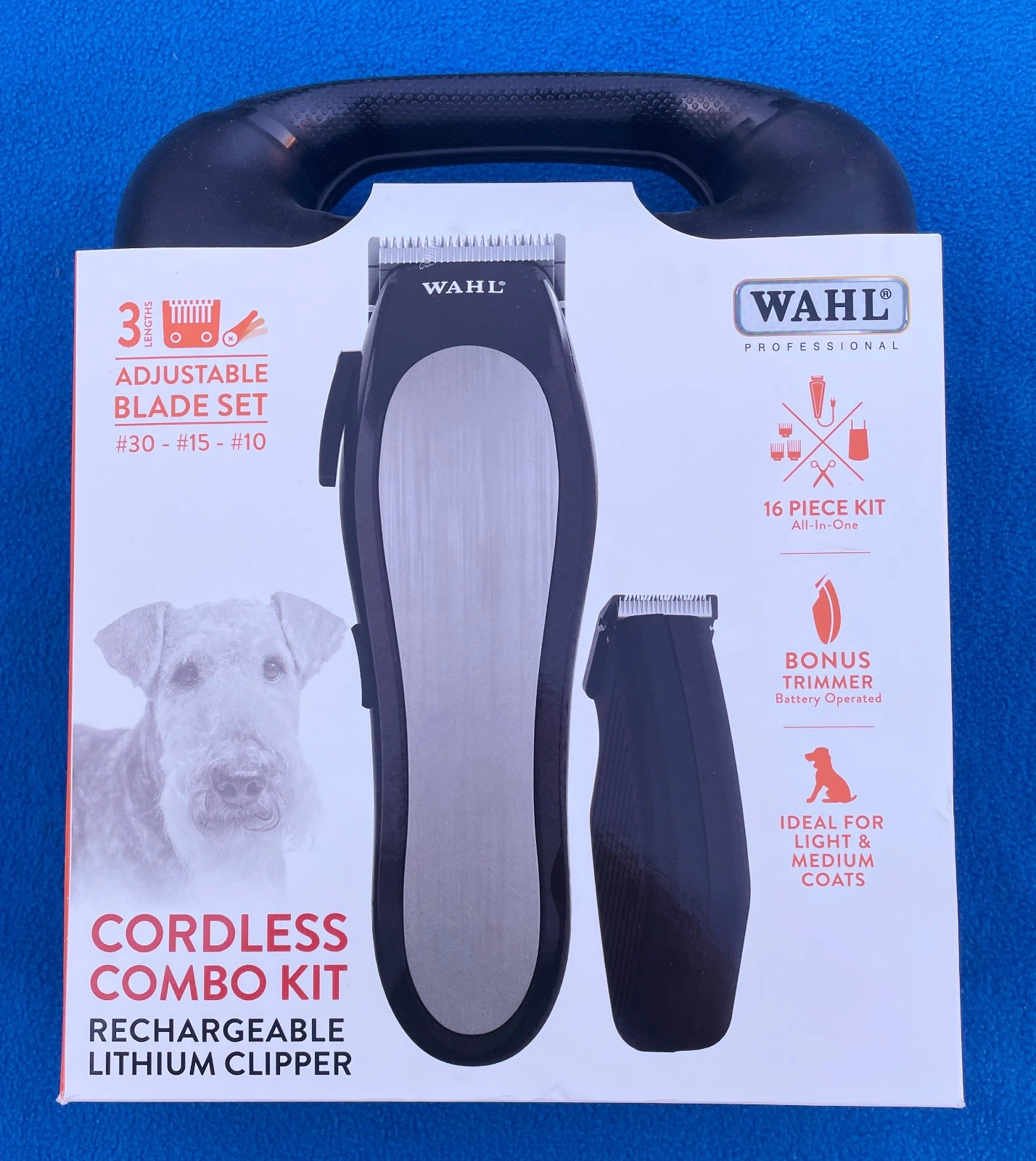 Wahl Cordless Combo Kit Rechargeable Lithium Pet Sheer Groomer Clipper - NEW