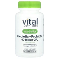 Hyperbiotics®, Prebiotic + Probiotic, 60 Vegan Capsules