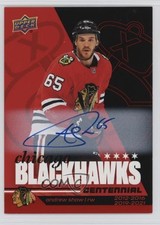 2025-26 Upper Deck Chicago Blackhawks Centennial Red Hot Andrew Shaw #36 Auto