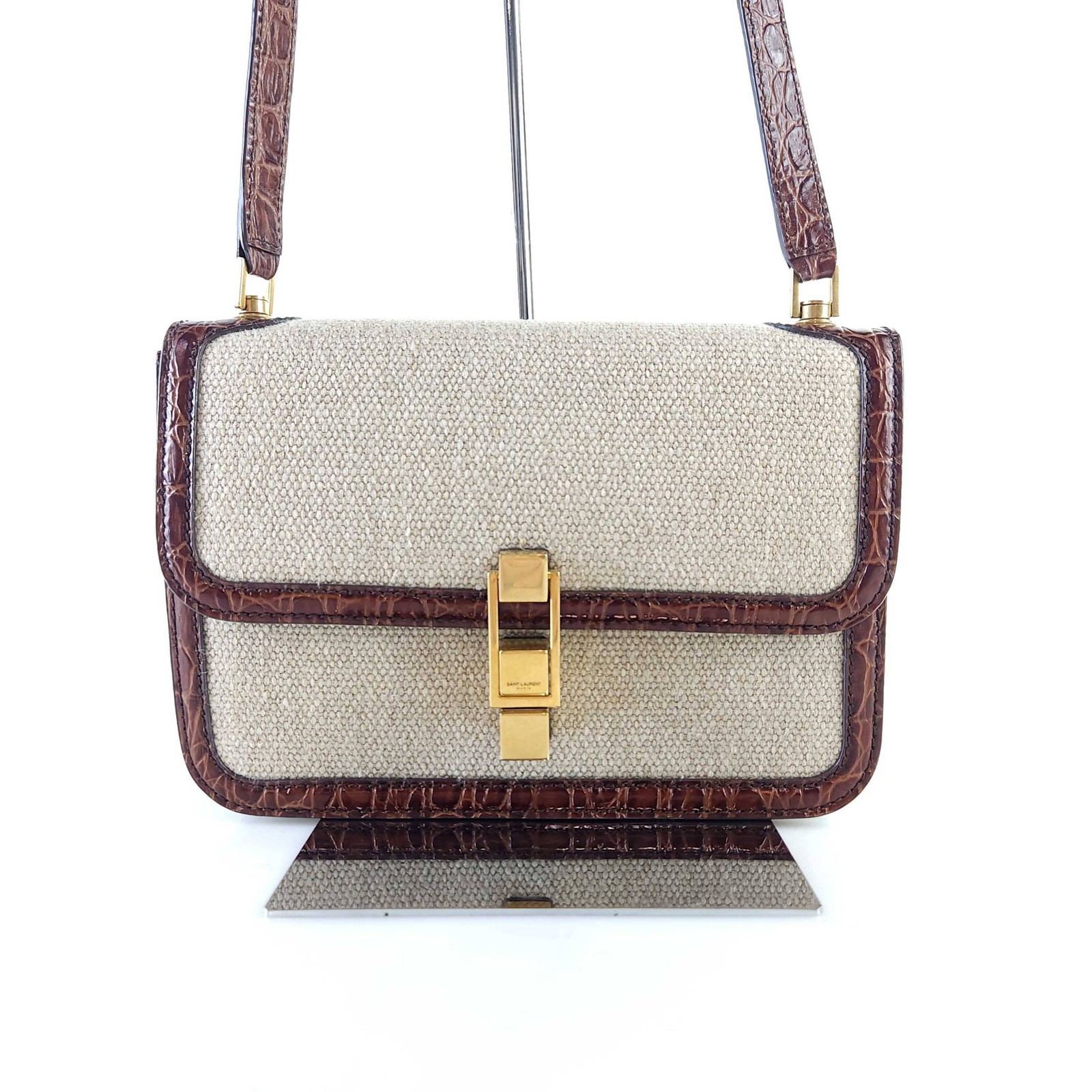 Borsa a tracolla Saint Laurent in rilievo Le Carré 647713 10916